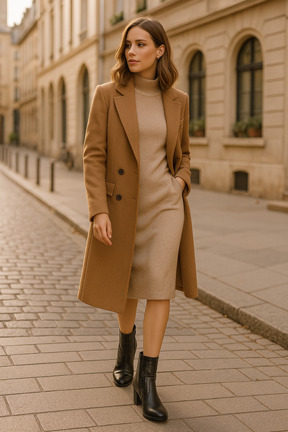 Women’s Black Genuine Leather Ankle Boots with Croco Embossing & 5 cm Block Heel | Ingrid Shoes